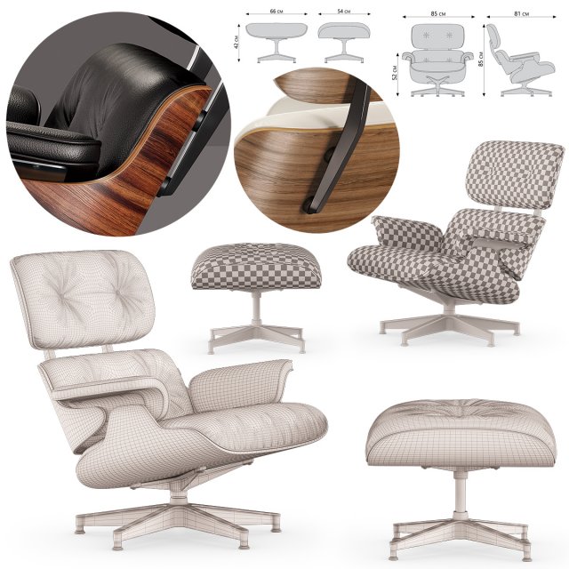 Eames chair 3d outlet