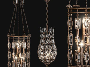 Crystal Fine Art Pendants 3D Model