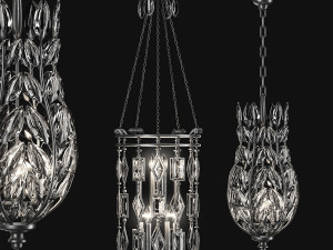 Crystal Fine Art Pendants Model 3D