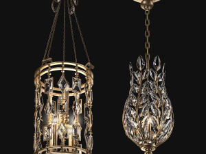 Crystal Fine Art Pendants Model 3D