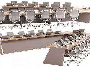 Conference Table Set 02 Tekstur CG