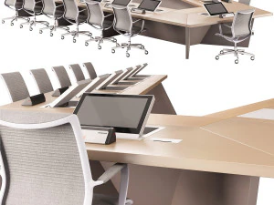 会議テーブルセット02 CG テクスチャ