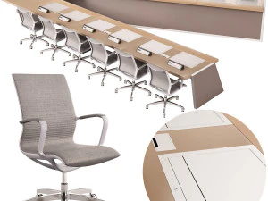 会議テーブルセット02 CG テクスチャ