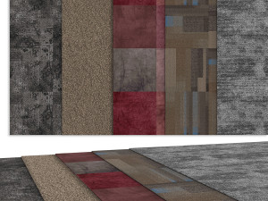 Natural Carpet Set 01 3D Model
