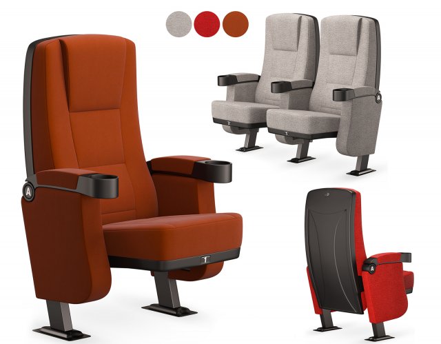 Cinema Chair 01 3Dモデル .c4d .max .obj .3ds .fbx .stl .blend 