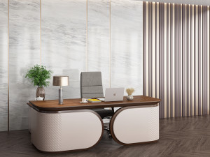 Workplace manager desk 01 - Boss desk Model 3D