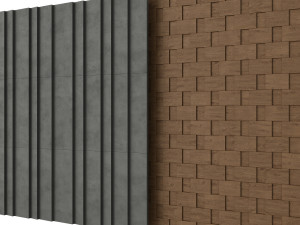 Wall Panel Set 01 Modelo 3D