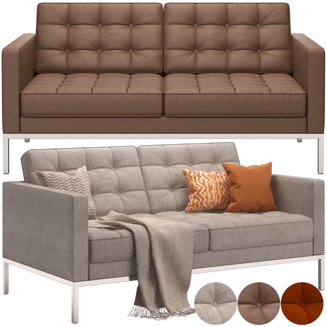 Florence Knoll Relaxed Settee Modello 3D .c4d .max .obj .3ds .fbx .stl .blend 