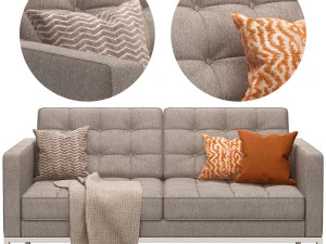 Florence Knoll Relaxed Settee 3D Model