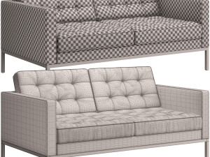 Florence Knoll Relaxed Settee Modello 3D