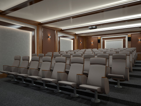 Cinema Hall 01 3D 模型