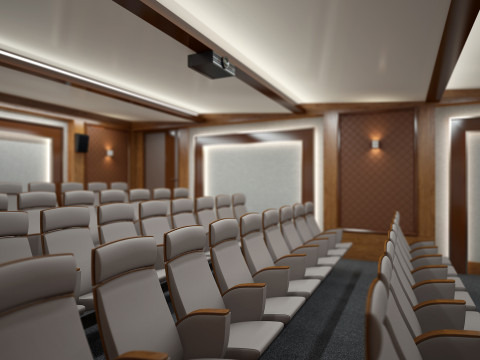 Cinema Hall 01 Modelo 3D