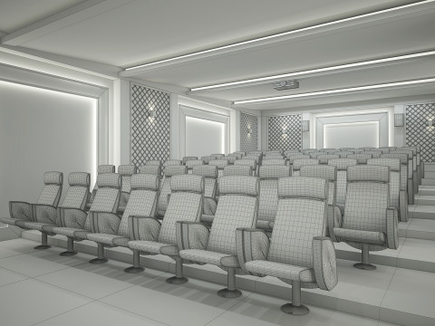 Cinema Hall 01 Modelo 3D