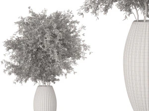 Bouquet - Green plant 01 3D Model