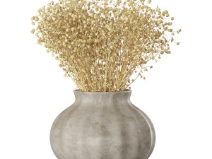 Bouquet - Dry plants 02 3D Model