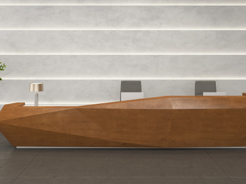 Designing Reception Desk 01 3D Model