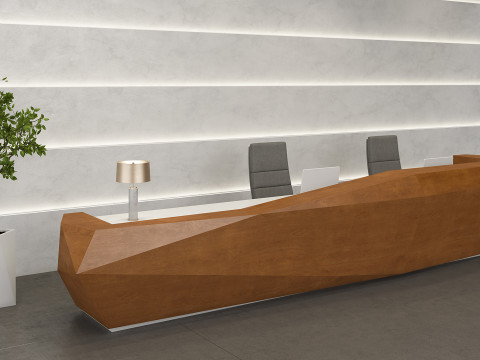 Designing Reception Desk 01 3D Model