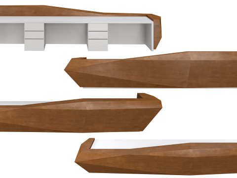 Designing Reception Desk 01 3D Model