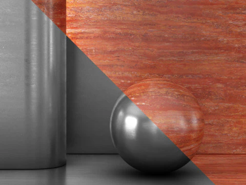 Materiale tagliato in vena di travertino rosso CG Textures