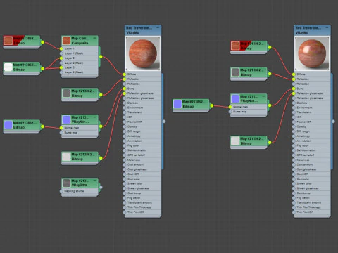 Materiale tagliato in vena di travertino rosso CG Textures