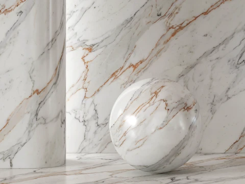 Material de mármol Neolith Calacatta Luxe Texturas CG