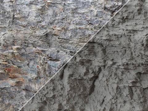Natural Rock Cliff Material CG Textures