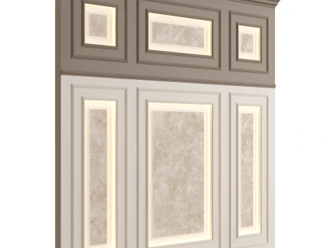 Wall Moulding Panel 01 3D Modell