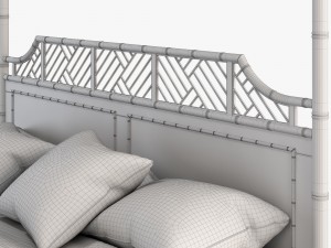 lexington tommy bahama island estate bed 3D Model