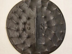 hardware de restaura&ccedil;&atilde;o escudo de couro konso Modelo 3D