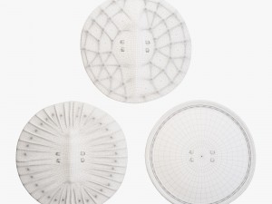restoration hardrware konso leather shield 3D Модель