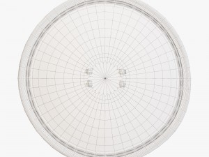 restoration hardrware konso leather shield 3D Модель