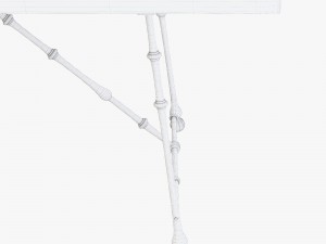 restoration hardware oak iron craftsman desk 3D Модель