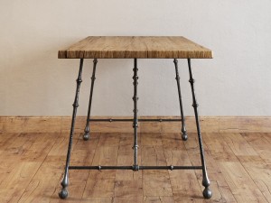 restoration hardware oak iron craftsman desk 3D Модель