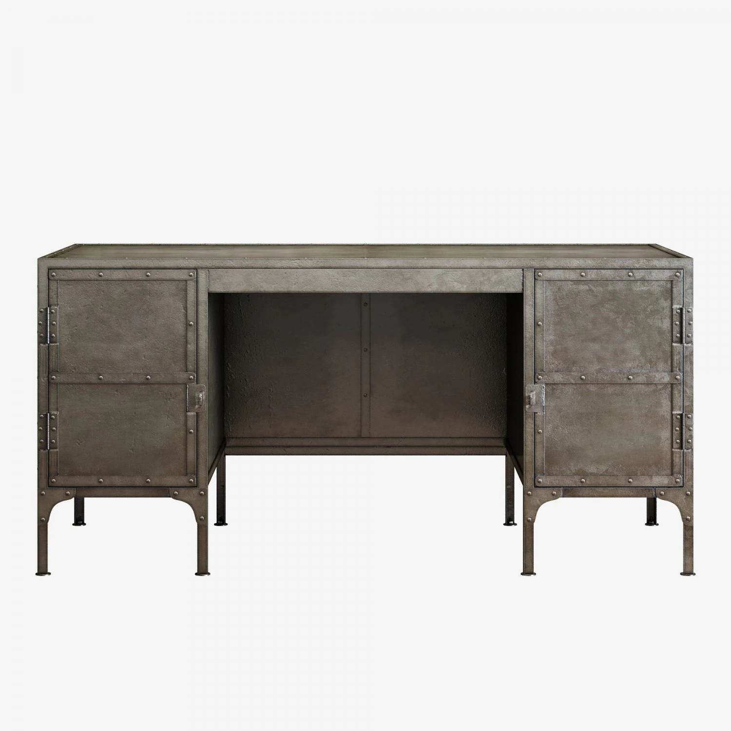 restoration hardware industrial tool chest desk 3D Model .c4d .max .obj .3ds .fbx .stl .blend 