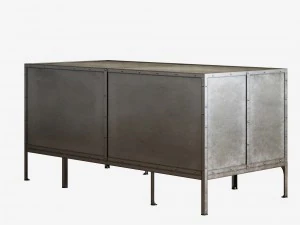 restoration hardware industrial tool chest desk 3D Model