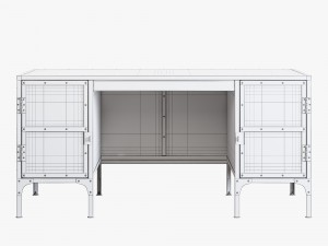 restoration hardware industrial tool chest desk 3D 模型