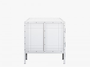 restoration hardware industrial tool chest desk 3D 模型