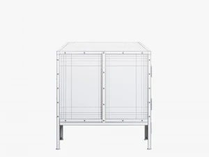 restoration hardware industrial tool chest desk 3D Model