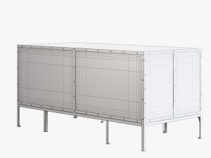 restoration hardware industrial tool chest desk 3D 模型