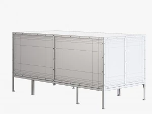 restoration hardware industrial tool chest desk 3D Model