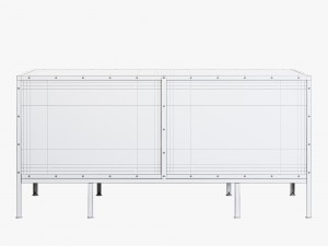 restoration hardware industrial tool chest desk 3D 模型