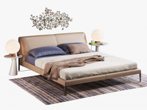 natuzzi diamante bed set 3D Model