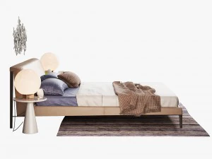 natuzzi diamante bed set 3D Model