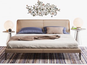 natuzzi diamante bed set Modelo 3D