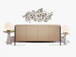 natuzzi diamante bed set 3D Model