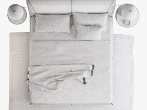 natuzzi diamante bed set Modelo 3D