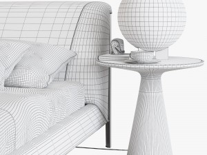 natuzzi diamante bed set Modelo 3D