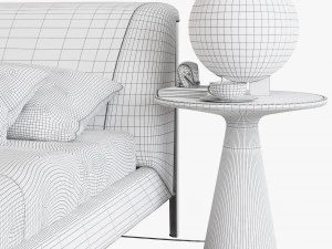 natuzzi diamante bed set 3D Model