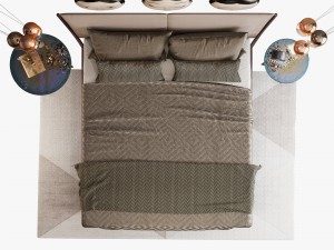 cattelan italia nelson bed set 3D Model