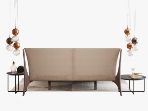 cattelan italia nelson bed set 3D Model